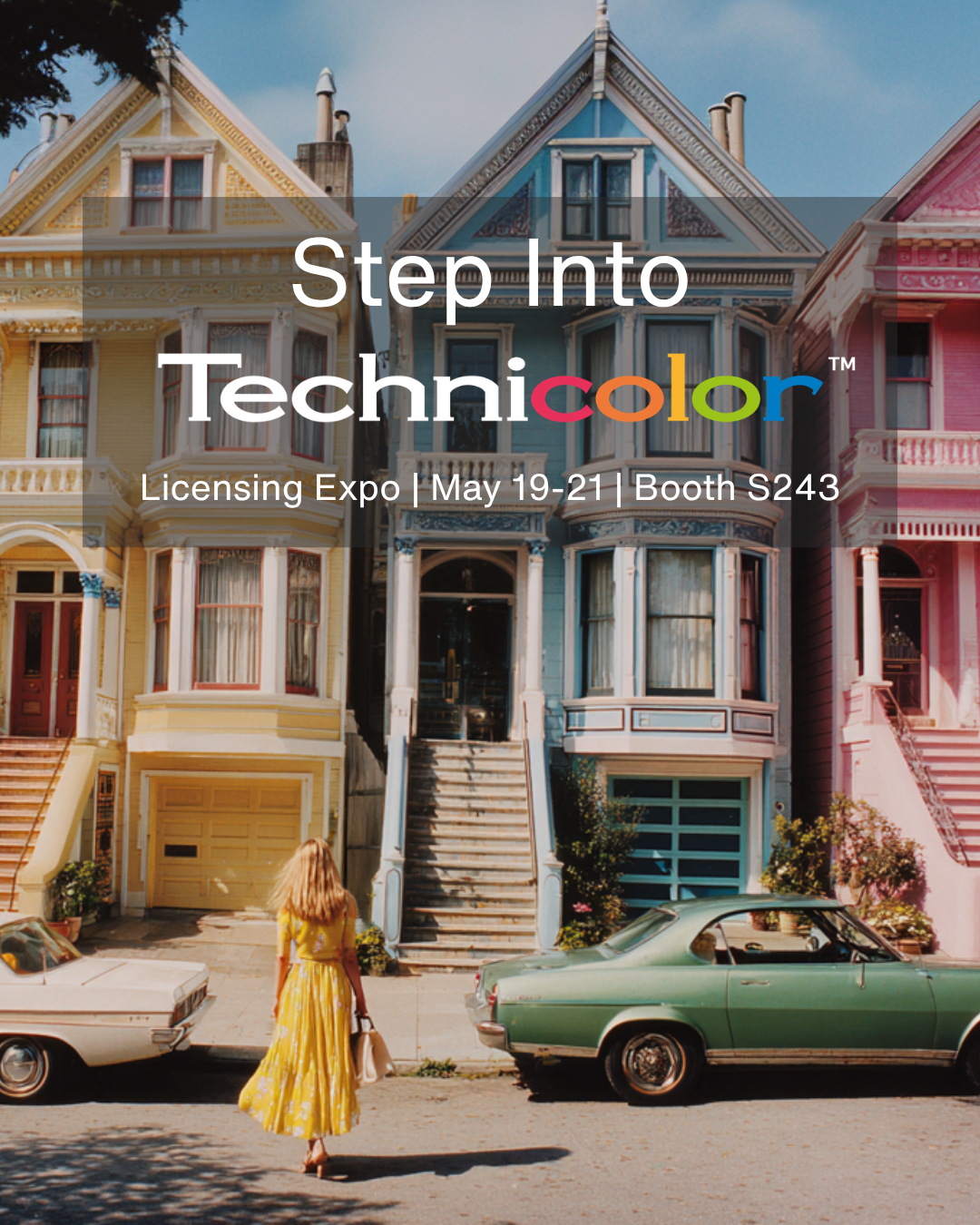 Technicolor Licensing Expo Las Vegas booth highlighting color-led brand licensing opportunities