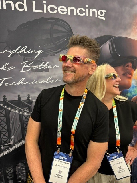 Technicolor licensing concepts presented by established.inc at Licensing Expo